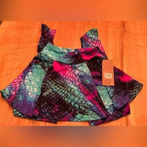NWT Dona Jo Dragon skirted leggings size 1